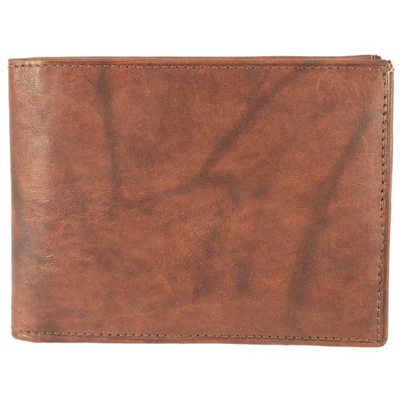 GENUINE LEATHER POLICE BADGE HOLDER, BROWN - Picture 6 of 8